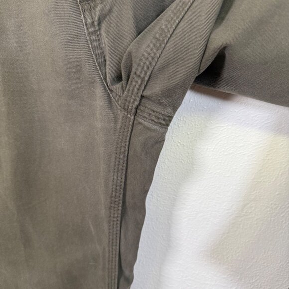 Carhartt Mens Relaxed Fit Green WorkWear Pants 34x34 Cotton Utility Canvas - Picture 13 of 13